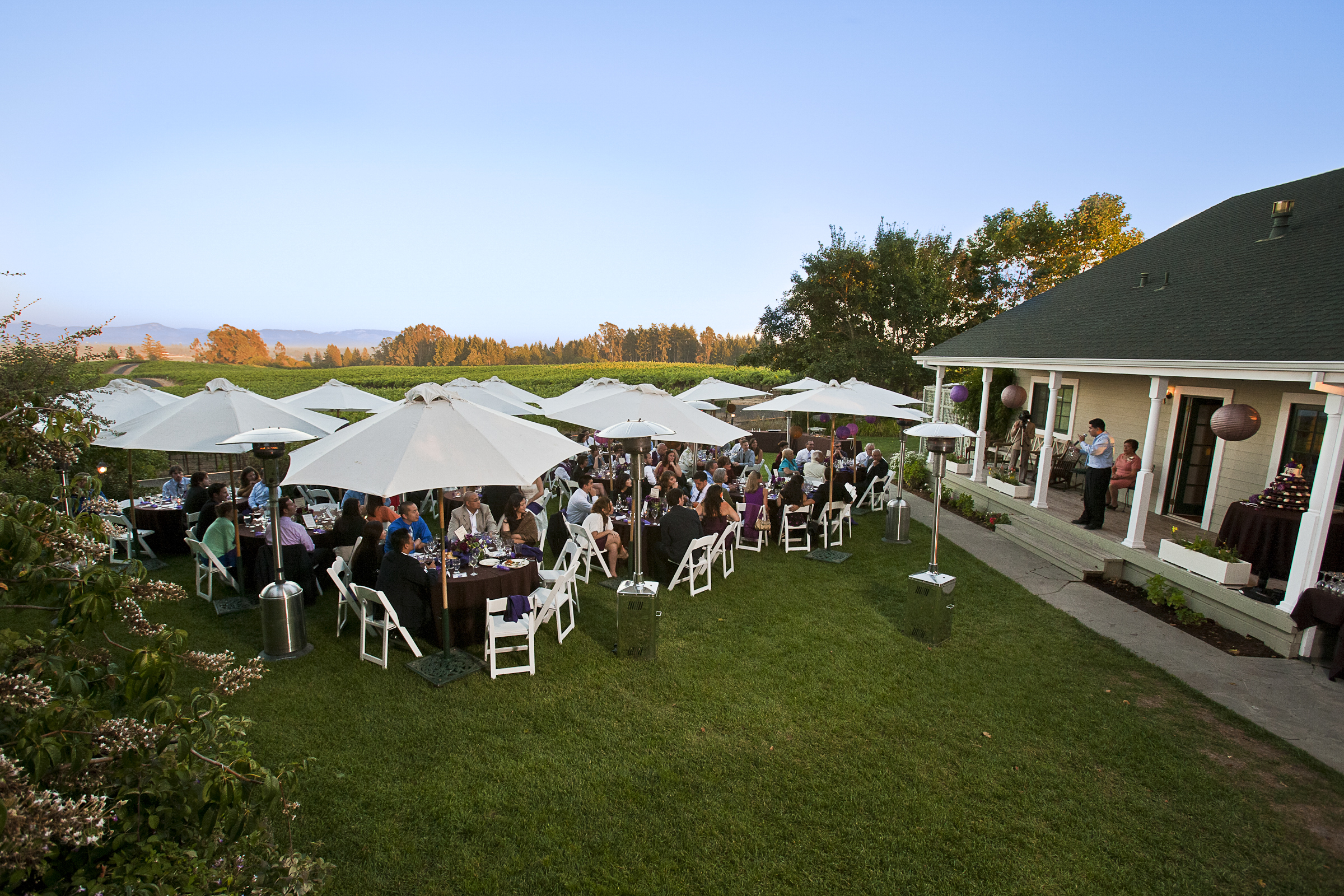 Vine Hill House Outdoor Wedding Reception Vine Hill House At O